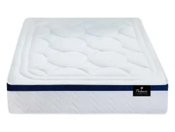 Conjunto Artigos De Cama 180 X 200 Cm Sommier Com Espaco De Arrumação Branco + Colchão De Molas Ensacadas - Marquis Da Dreamea