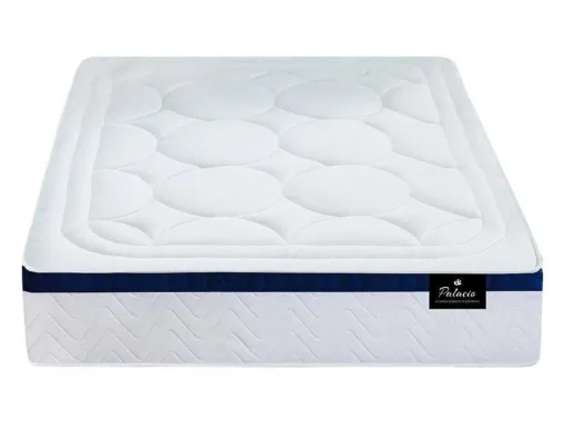Conjunto Artigos De Cama 180 X 200 Cm Sommier Com Espaco De Arrumação Branco + Colchão De Molas Ensacadas - Marquis Da Dreamea