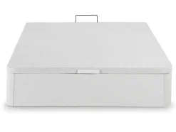 Conjunto Artigos De Cama 140 X 190 Cm Sommier Com Espaco De Arrumação Branco + Colchão De Espuma Hd - Heaven Da Dreamea