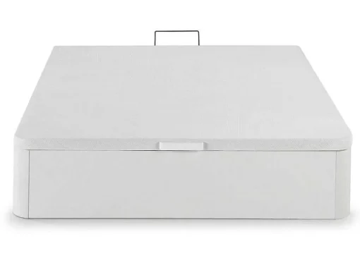 Conjunto Artigos De Cama 140 X 190 Cm Sommier Com Espaco De Arrumação Branco + Colchão De Espuma Hd - Heaven Da Dreamea