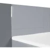 Conjunto Boxspring - Cabeceira, Sommier, Colchão, Sobrecolchão - 160X200Cm - Pele Sintética - Antracite E Cinza Claro Asti