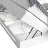 Conjunto Boxspring: Cabeceira, Sommier Com Arrumação, Colchão + Sobrecolchão, 160 X 200 Cm, Branco, Pele Sintética - Keros Da Dreamea