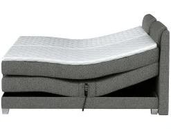 Conjunto Boxspring Cabeceira De Cama + Sommier De Relaxamento Eletrico + Colchão + Sobrecolchão Castel Da Palacio - 2X90X200 Cm