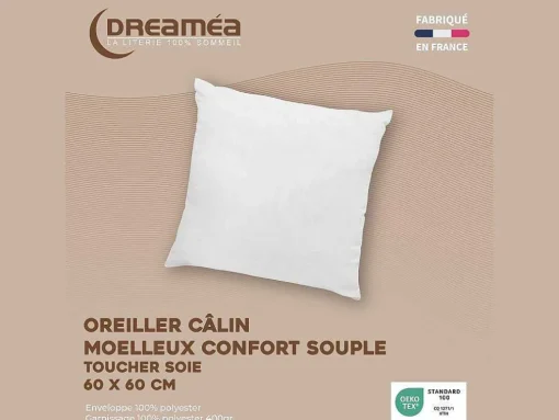 Conjunto De 2 Almofadas 60 X 60 Cm Da Dreamea, 400 G - Biesya