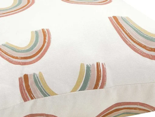 Conjunto De 2 Almofadas Arco-Iris Em Algodao 45 X 45 Cm Multicolor - Archy