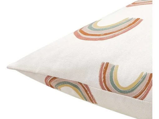 Conjunto De 2 Almofadas Arco-Iris Em Algodao 45 X 45 Cm Multicolor - Archy