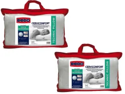 Conjunto De 2 Almofadas Com Apoio Perfeito De Cabeca - 35 X 52 Cm - Dodo Perfect Position