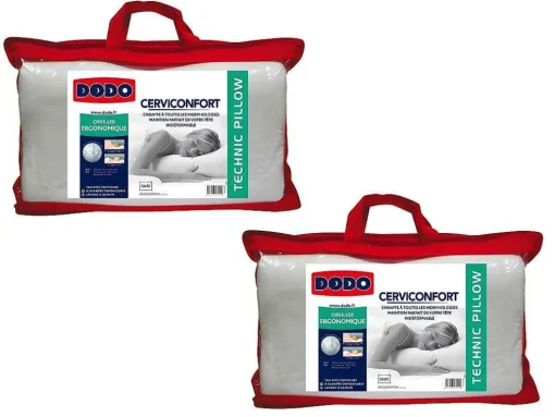Conjunto De 2 Almofadas Com Apoio Perfeito De Cabeca - 35 X 52 Cm - Dodo Perfect Position