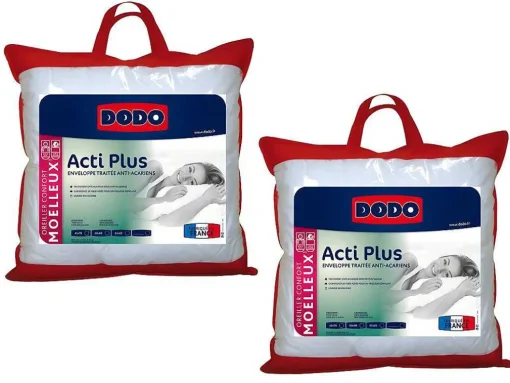 Conjunto De 2 Almofadas Dodo Acti Plus Ii Hipoalergenicas - 65X65 Cm