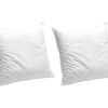 Conjunto De 2 Almofadas Em Algodao Biologico 60X60 Cm Da Naturea 550 G/M2 Vies Castanho - Nature Confort