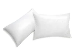 Conjunto De 2 Almofadas Recicladas De 45 X 70 Cm Da Dreamea Com Capa 100% Microfibra - Rosa