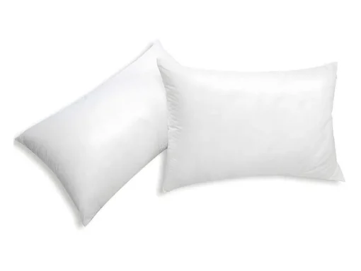 Conjunto De 2 Almofadas Recicladas De 45 X 70 Cm Da Dreamea Com Capa 100% Microfibra - Rosa