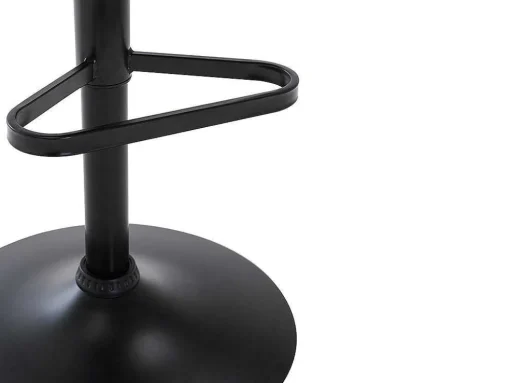 Conjunto De 2 Bancos Altos Tecido E Metal Preto - Doraliz