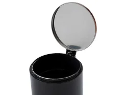 Conjunto De 2 Caixotes Do Lixo Com Pedal Em Inox De 30 L E 3 L Cor Preto E Cobre - Pira