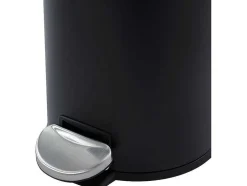 Conjunto De 2 Caixotes Do Lixo Com Pedal Em Inox De 30 L E 3 L Cor Preto E Cobre - Pira