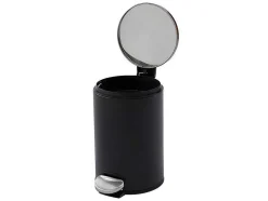 Conjunto De 2 Caixotes Do Lixo Com Pedal Em Inox De 30 L E 3 L Cor Preto E Cobre - Pira
