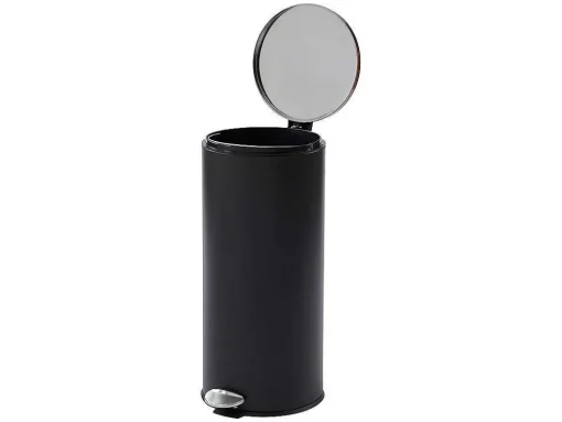 Conjunto De 2 Caixotes Do Lixo Com Pedal Em Inox De 30 L E 3 L Cor Preto E Cobre - Pira