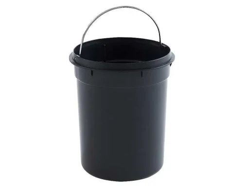 Conjunto De 2 Caixotes Do Lixo Com Pedal Em Inox De 30 L E 3 L Cor Preto E Cobre - Pira