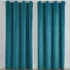 Conjunto De 2 Cortinas Em Veludo 140 X 260 Cm Azul - Ahtari