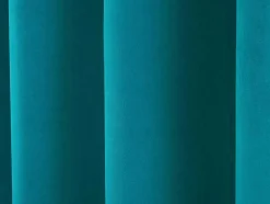 Conjunto De 2 Cortinas Em Veludo 140 X 260 Cm Azul - Ahtari