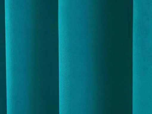 Conjunto De 2 Cortinas Em Veludo 140 X 260 Cm Azul - Ahtari