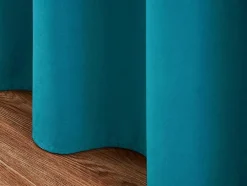 Conjunto De 2 Cortinas Em Veludo 140 X 260 Cm Azul - Ahtari