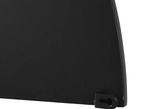 Conjunto De 2 Espelhos Semicirculo Design Em Metal C50 X A100 Cm Preto - Gavra