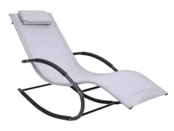 Conjunto De 2 Espreguiçadeiras - Cinzento-Claro - Lombok