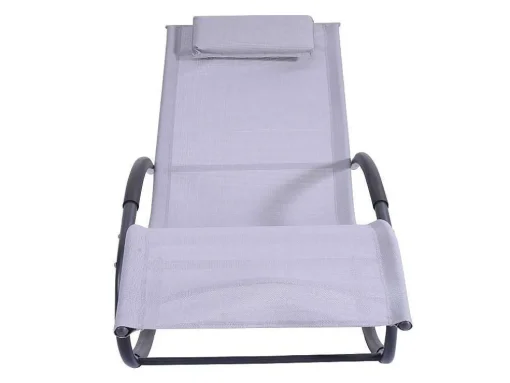 Conjunto De 2 Espreguiçadeiras - Cinzento-Claro - Lombok