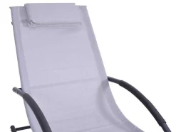 Conjunto De 2 Espreguiçadeiras - Cinzento-Claro - Lombok