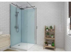 Conjunto De 2 Paineis De Parede De Casa De Banho Com Perfis Incluidos De 2X L. 90 X A. 210 Cm