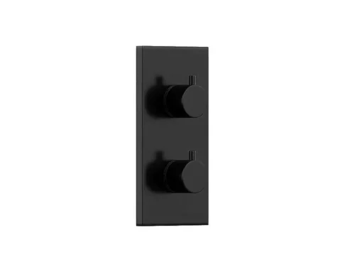 Conjunto De Duche Encastravel Com Torneira Misturadora Termostatica Preto Mate - Timavo