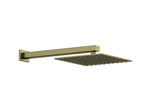 Conjunto De Duche Encastravel Com Torneira Misturadora Mecanica Dourado Acabamento Acetinado - Tocantis