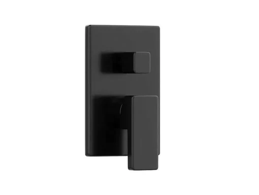 Conjunto De Duche Encastravel Com Torneira Misturadora Mecanica Preto Mate - Tocantis