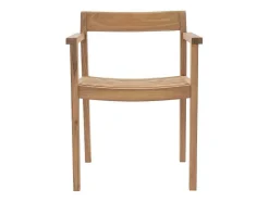Conjunto De Jantar De Jardim Em Teca, 1 Mesa Quadrada + 8 Cadeiroes, Natural Claro - Allende
