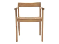 Conjunto De Jantar De Jardim Em Teca, 1 Mesa C. 200 Cm + 6 Cadeiroes, Natural Claro - Allende