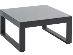 Conjunto De Jardim Em Aluminio: Mesa De Centro E Sofá De Canto Levadico, 6 Lugares - Antracite - Palaos Ii De Mylia