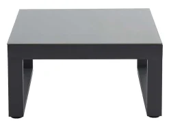 Conjunto De Jardim Em Aluminio: Mesa De Centro E Sofá De Canto Levadico, 6 Lugares - Antracite - Palaos Ii De Mylia