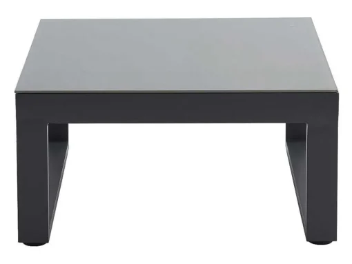 Conjunto De Jardim Em Aluminio: Mesa De Centro E Sofá De Canto Levadico, 6 Lugares - Antracite - Palaos Ii De Mylia