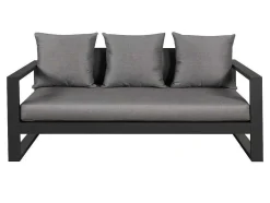Conjunto De Jardim Em Aluminio: Um Sofá De 3 Lugares, 2 Cadeiroes E Uma Mesa De Centro - Molokai