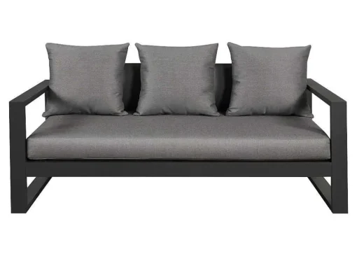 Conjunto De Jardim Em Aluminio: Um Sofá De 3 Lugares, 2 Cadeiroes E Uma Mesa De Centro - Molokai