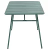 Conjunto De Jardim, Mesa E Cadeiras De Jardim Em Metal: Uma Mesa C.160 Cm Com 2 Cadeiroes Empilhaveis E 4 Cadeiras Empilhaveis Cor Verde Amendoa - Mirmande