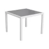 Conjunto De Moveis De Jardim Bergamo De 4 Lugares - Aluminio Branco