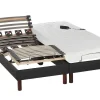 Conjunto De Relaxamento Ripas E Discos De Molas Com Camada Superior Em Látex Tecido Antracite Uranus Da Dreamea - 2X70X190 Cm