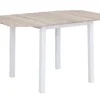 Conjunto Mesa + 4 Cadeiras Em Mdf E Metal Natural E Branco - Maewin