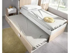 Conjunto Quarto Completo Cama 90 X 190 Cm + Mesa De Cabeceira + Guarda-Roupa - Sonia