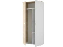 Conjunto Quarto Completo Cama 90 X 190 Cm + Mesa De Cabeceira + Guarda-Roupa - Sonia