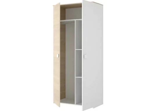 Conjunto Quarto Completo Cama 90 X 190 Cm + Mesa De Cabeceira + Guarda-Roupa - Sonia