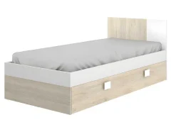 Conjunto Quarto Completo Cama 90 X 190 Cm + Mesa De Cabeceira + Guarda-Roupa - Sonia