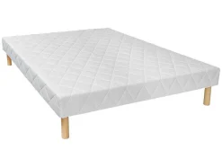 Conjunto Sommier + Colchão De Molas Ensacadas 7 Zonas E Espuma Viscoelastica Esp. 29 Cm 160X200 Cm - Montaigne Ii De Palacio